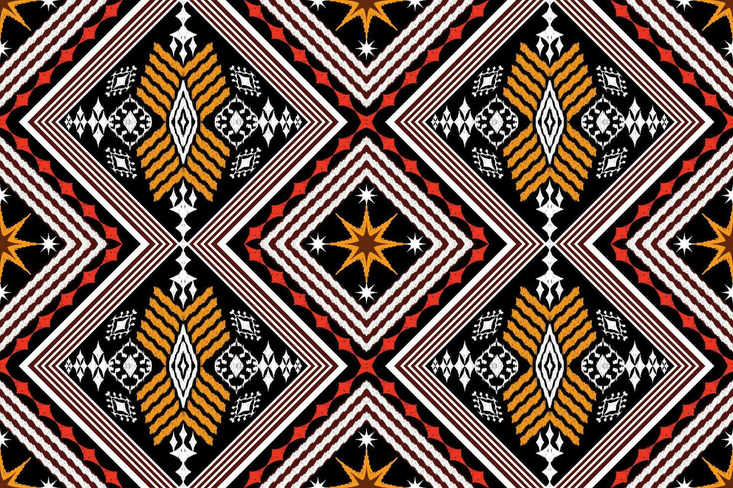 ikat ethnique aztèque broderie style.figure géométrique Oriental traditionnel art conception des motifs pour ikat arrière-plan, papier peint, mode, vêtements, emballage, tissu, élément, sarong, graphique, vecteur illustration.