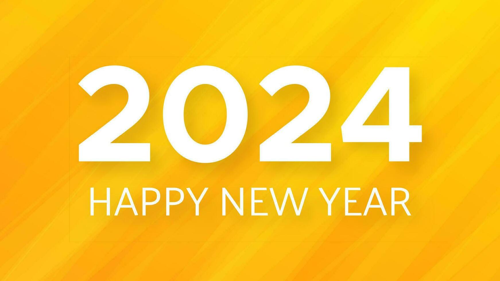 2024 content Nouveau année sur coloré Contexte vecteur