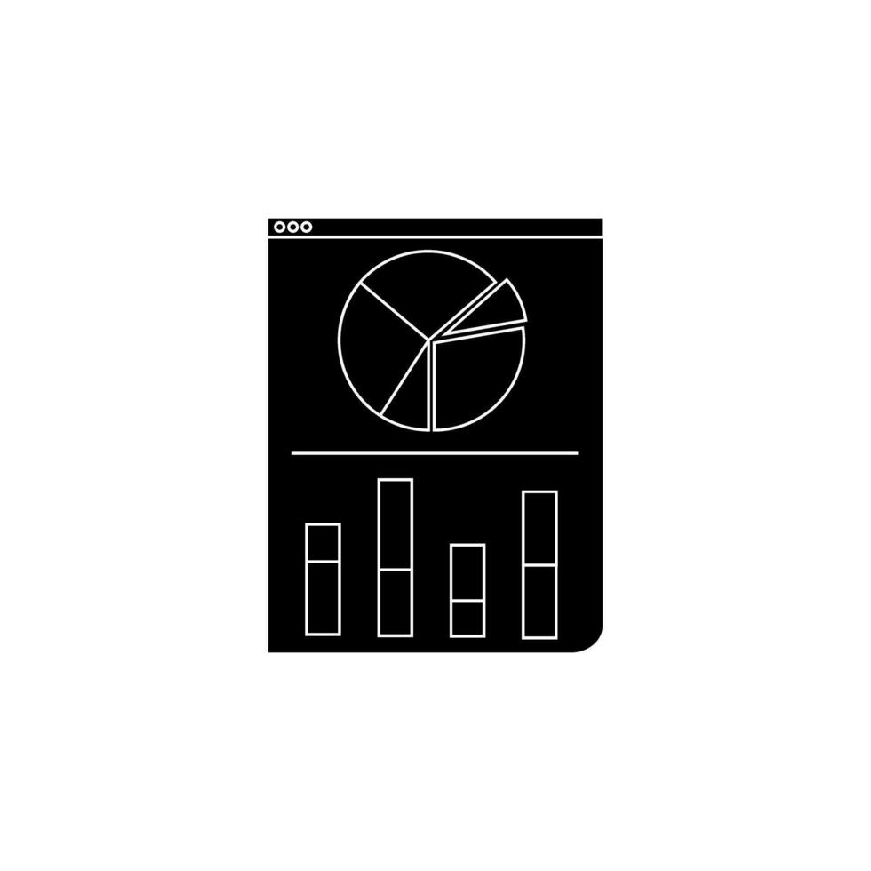 Les données une analyse ligne icône vecteur. analytique illustration signe. statistiques symbole. vecteur