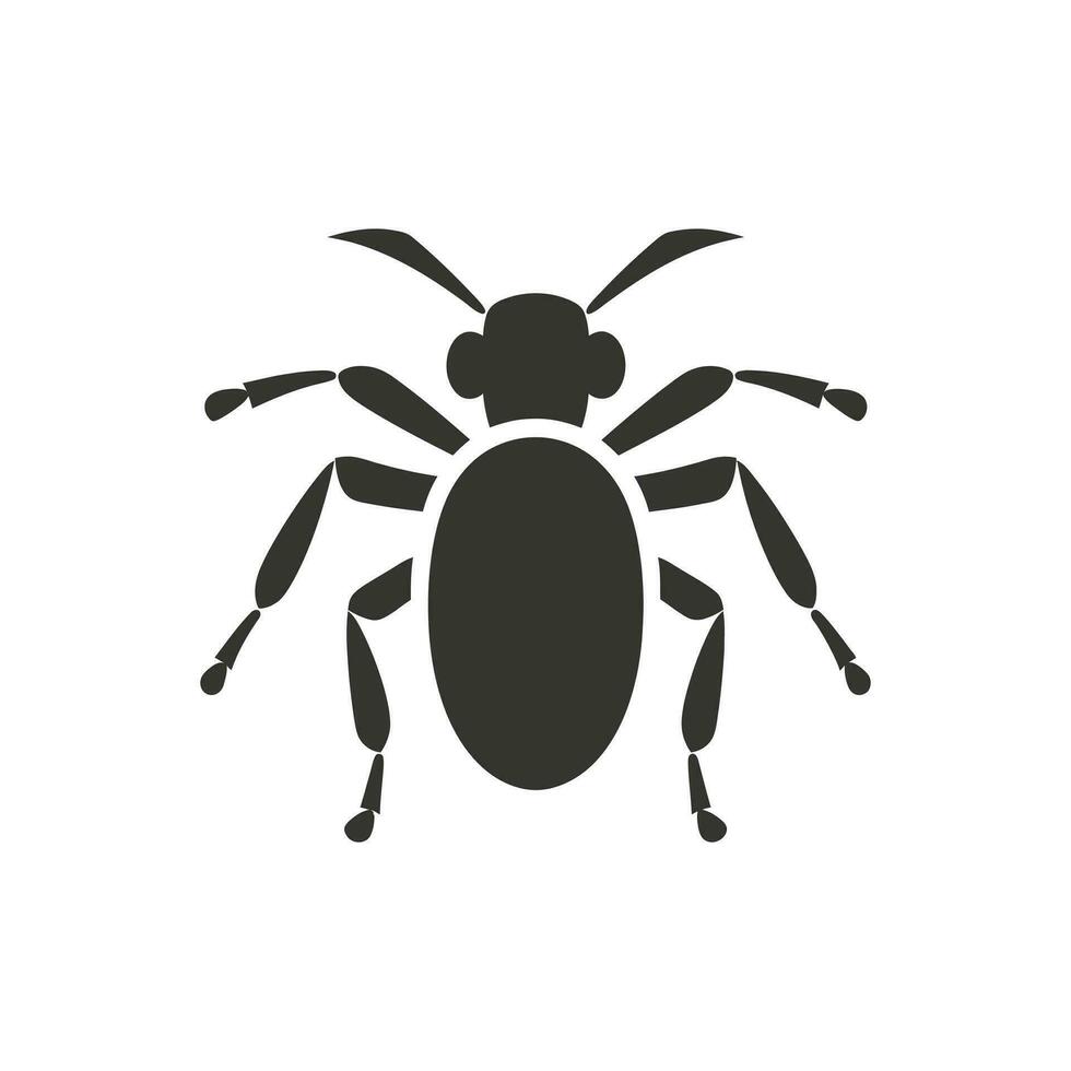fourmi icône sur blanc Contexte - Facile vecteur illustration