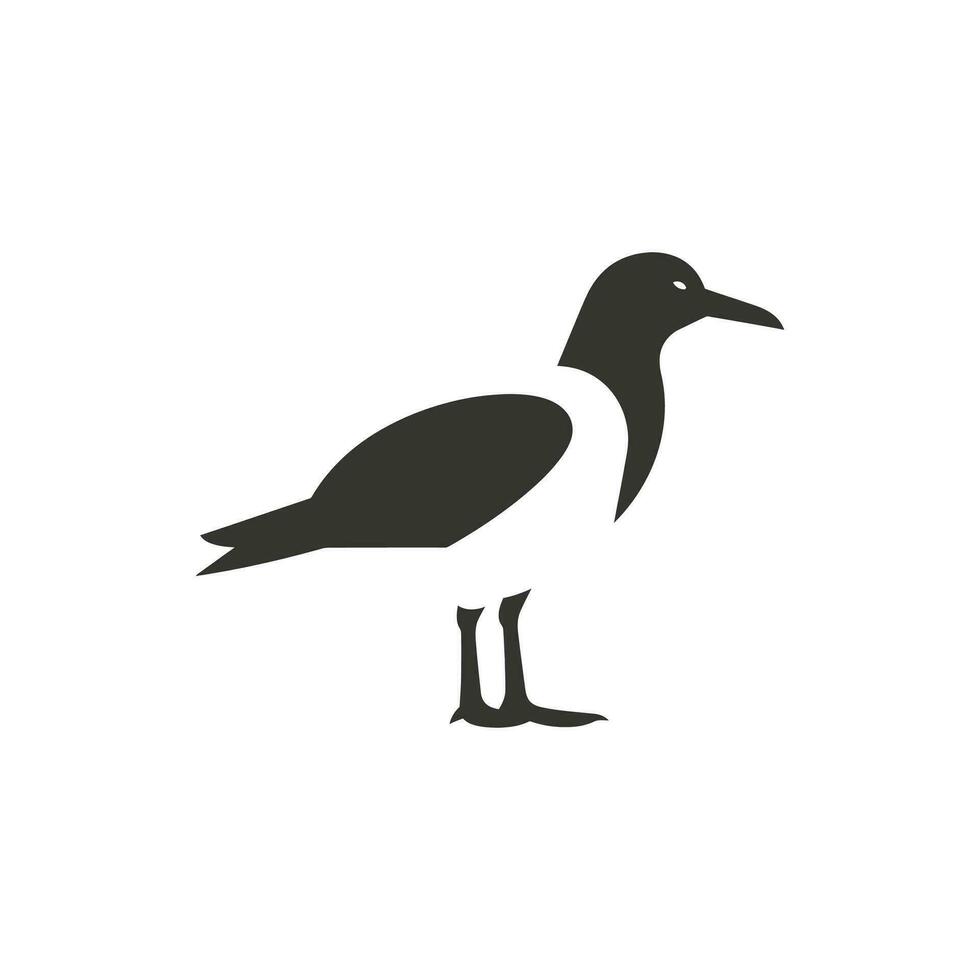 albatros oiseau icône sur blanc Contexte - Facile vecteur illustration