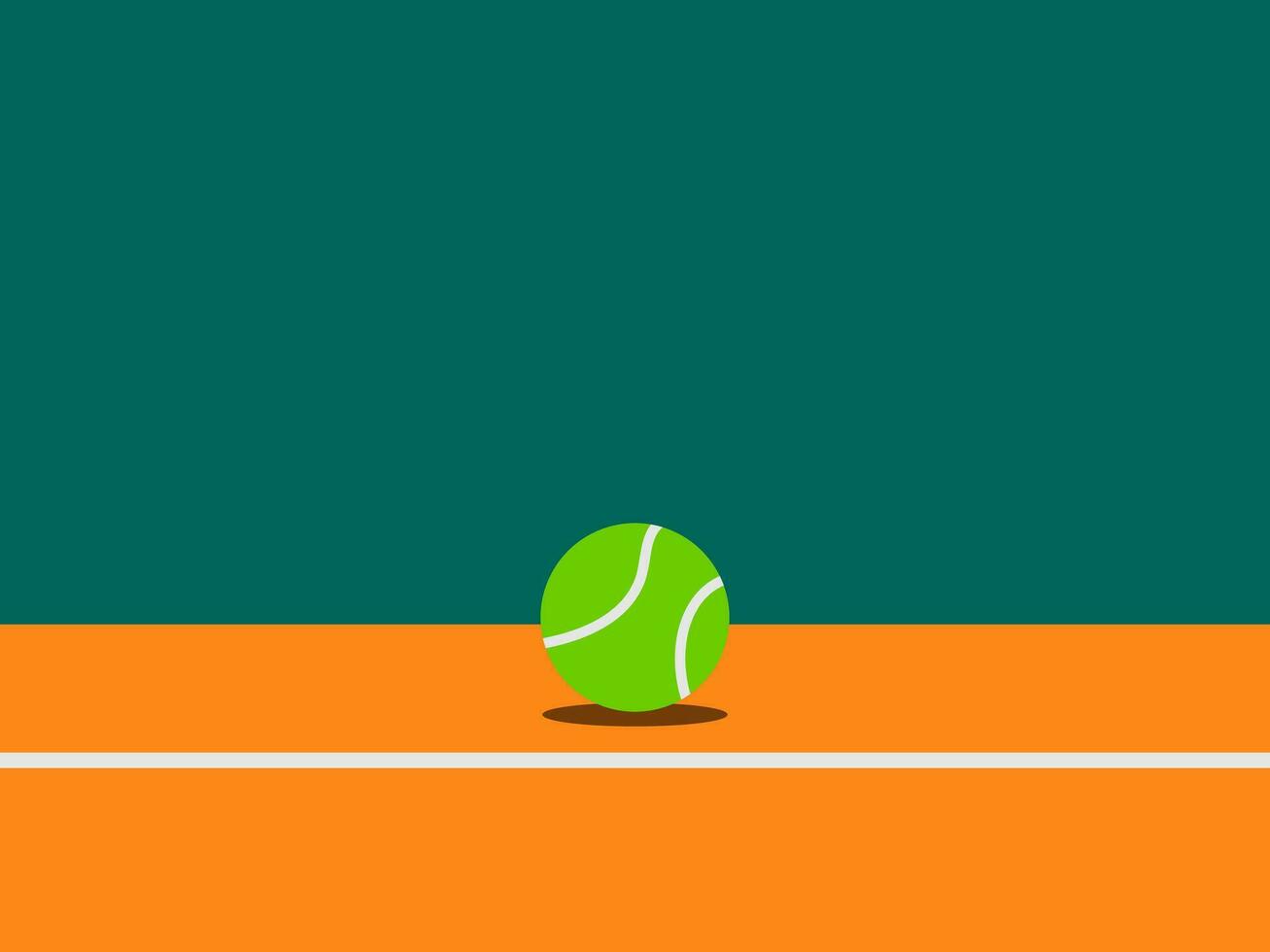 tennis plat conception vecteur illustration