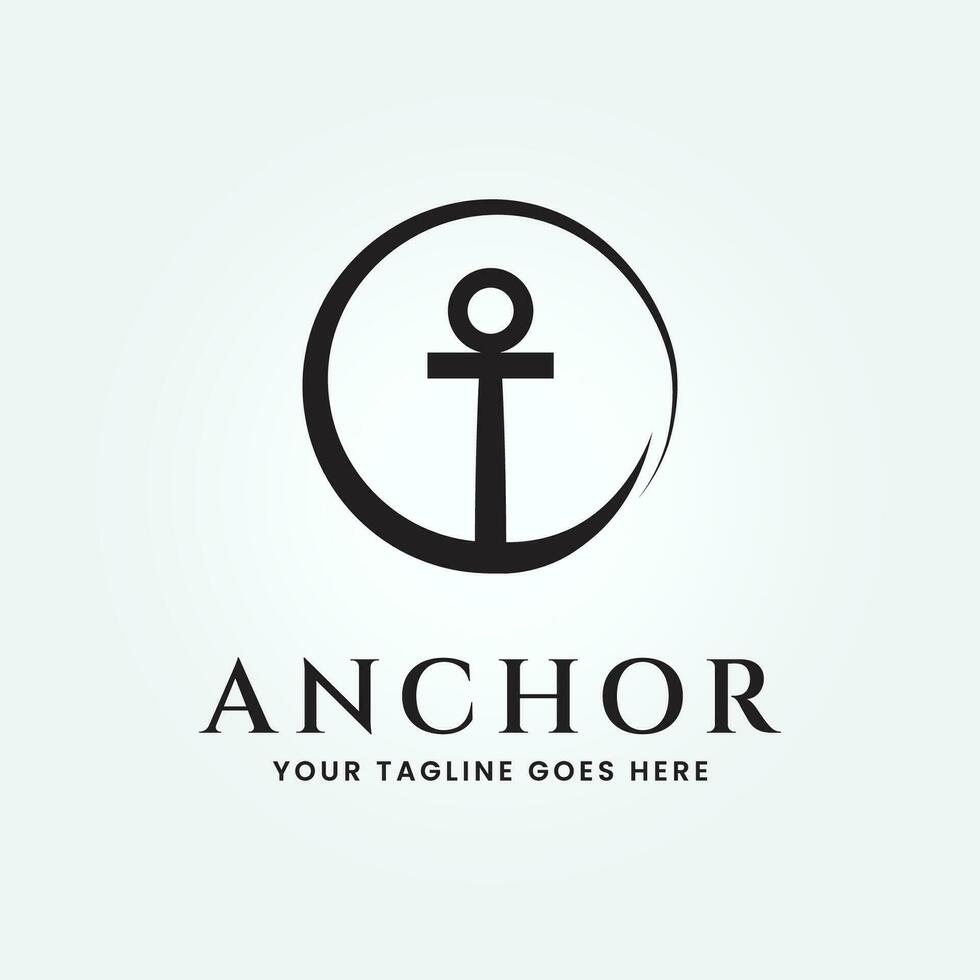 ancre vecteur icône pirate bateau logo casque nautique maritime Facile graphique symbole illustration