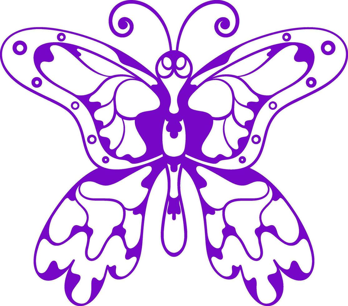 magnifique papillon. vecteur illustration