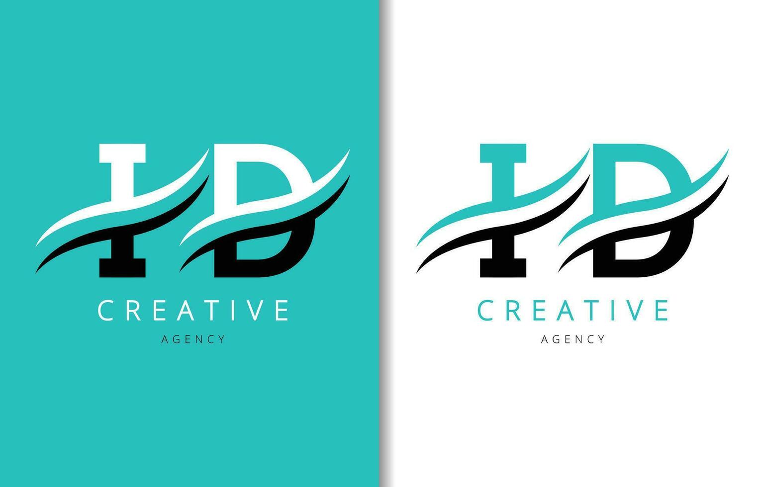 id lettre logo conception avec Contexte et Créatif entreprise logo. moderne caractères mode conception. vecteur illustration