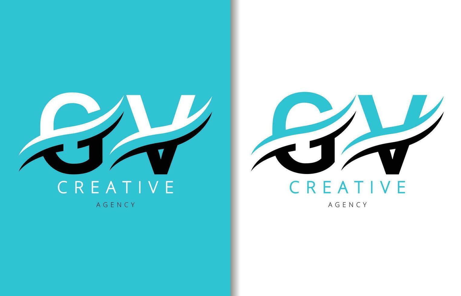 g v lettre logo conception avec Contexte et Créatif entreprise logo. moderne caractères mode conception. vecteur illustration