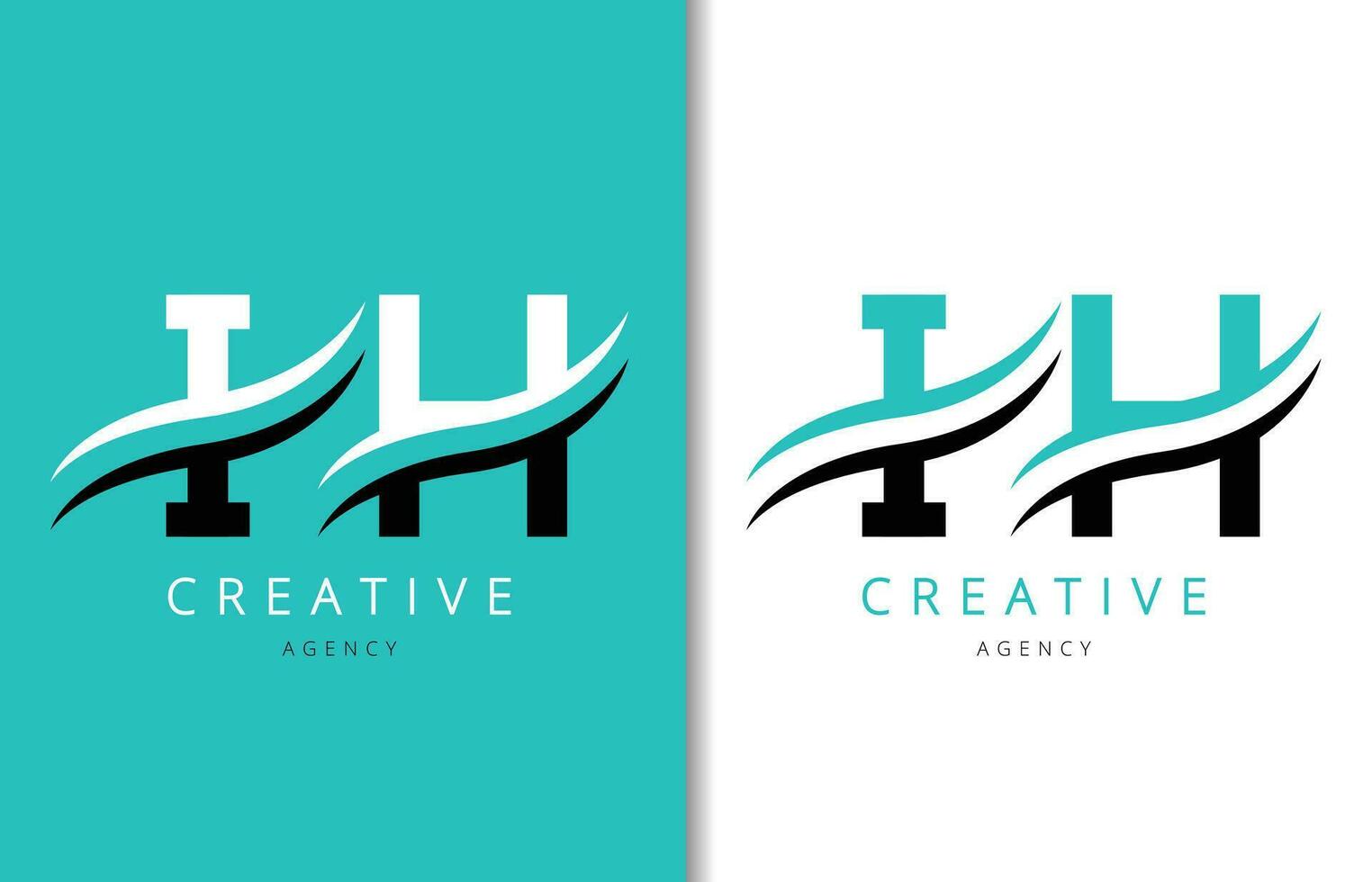 je h lettre logo conception avec Contexte et Créatif entreprise logo. moderne caractères mode conception. vecteur illustration