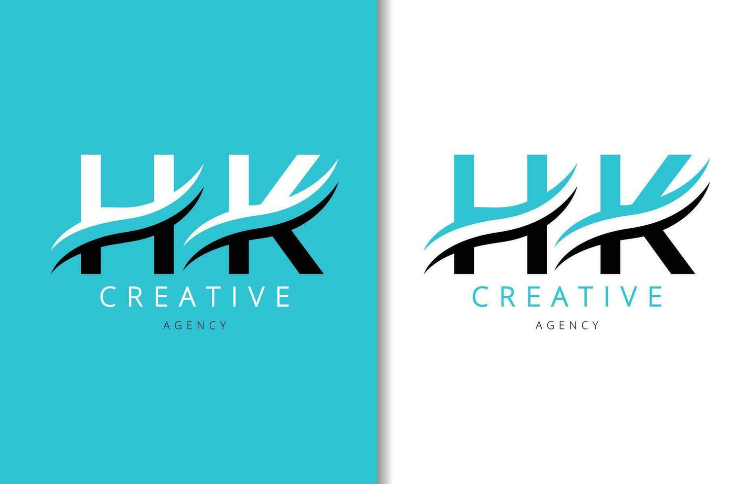 h k lettre logo conception avec Contexte et Créatif entreprise logo. moderne caractères mode conception. vecteur illustration