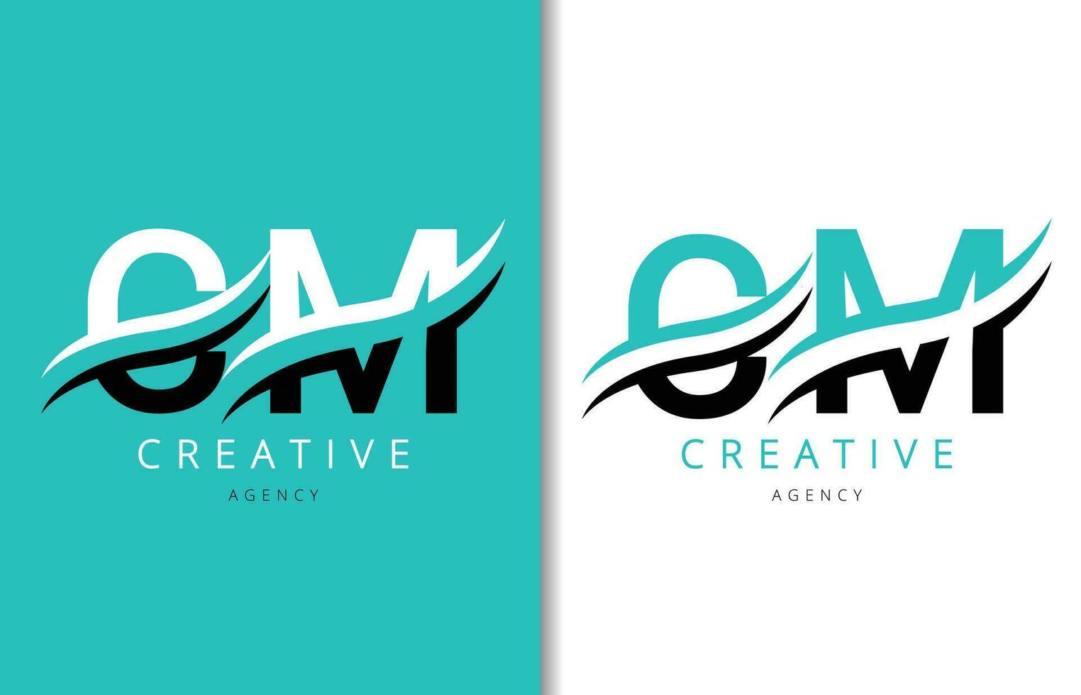 cm lettre logo conception avec Contexte et Créatif entreprise logo. moderne caractères mode conception. vecteur illustration