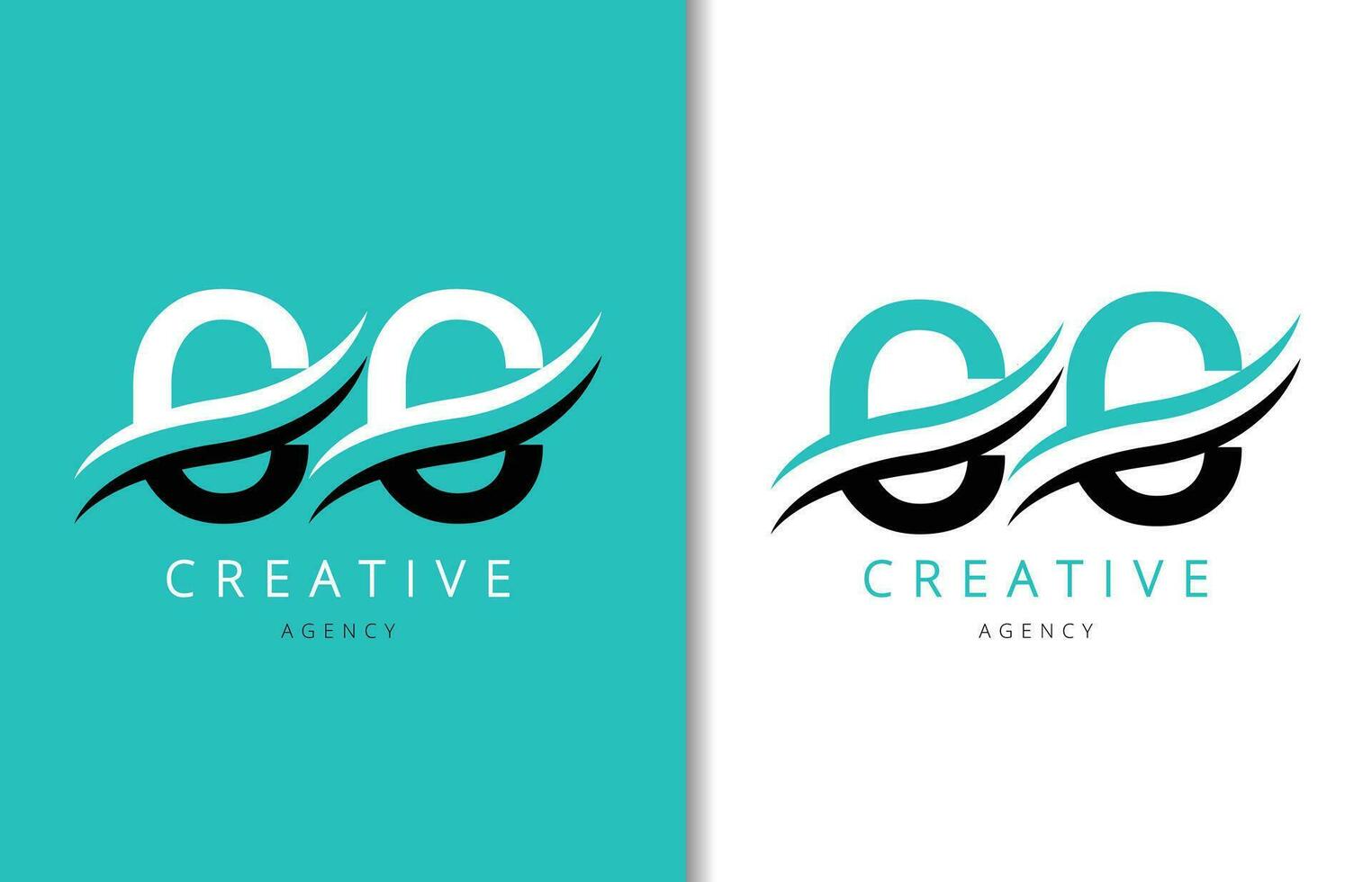 cc lettre logo conception avec Contexte et Créatif entreprise logo. moderne caractères mode conception. vecteur illustration