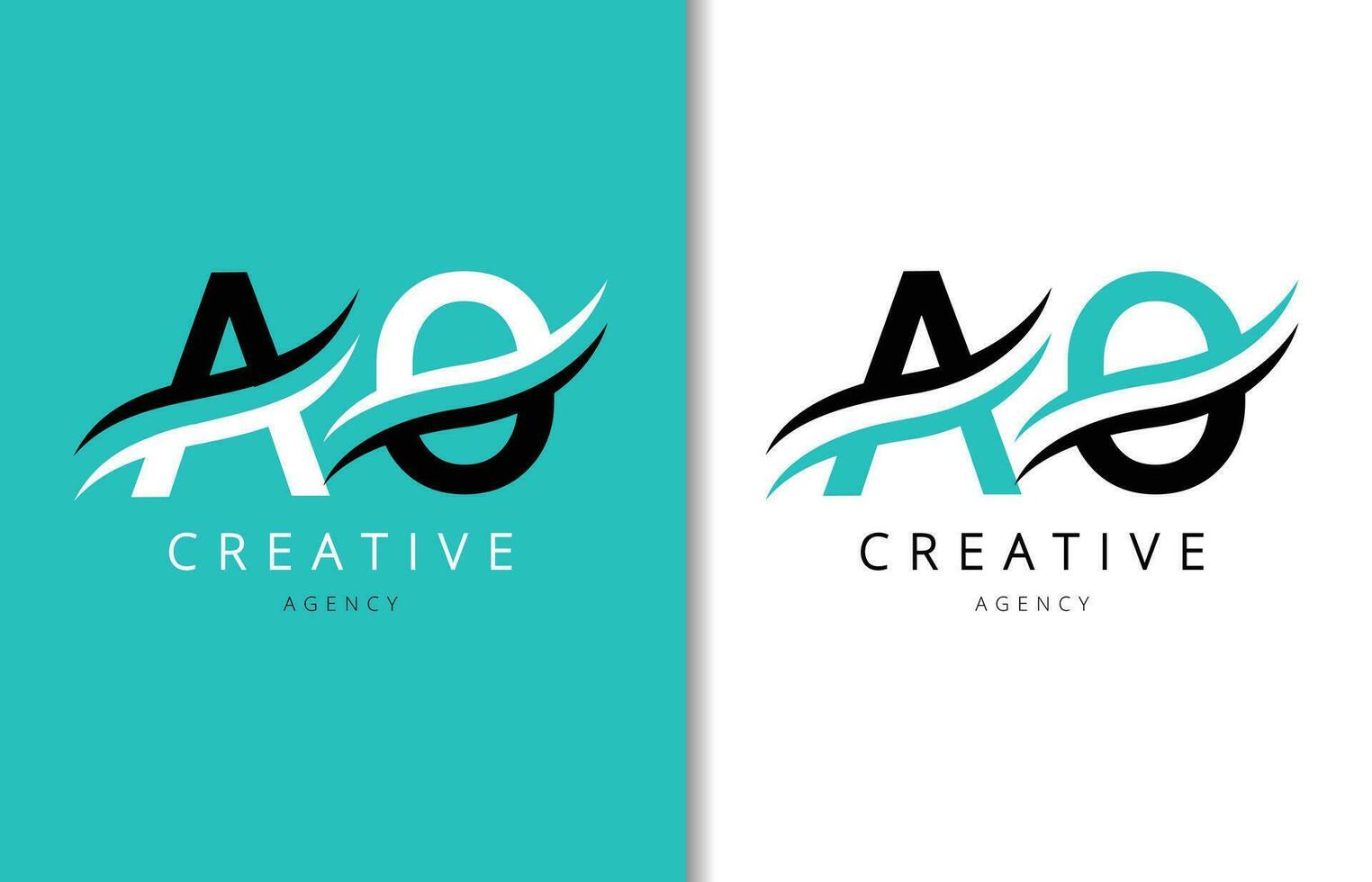 une o lettre logo conception avec Contexte et Créatif entreprise logo. moderne caractères mode conception. vecteur illustration