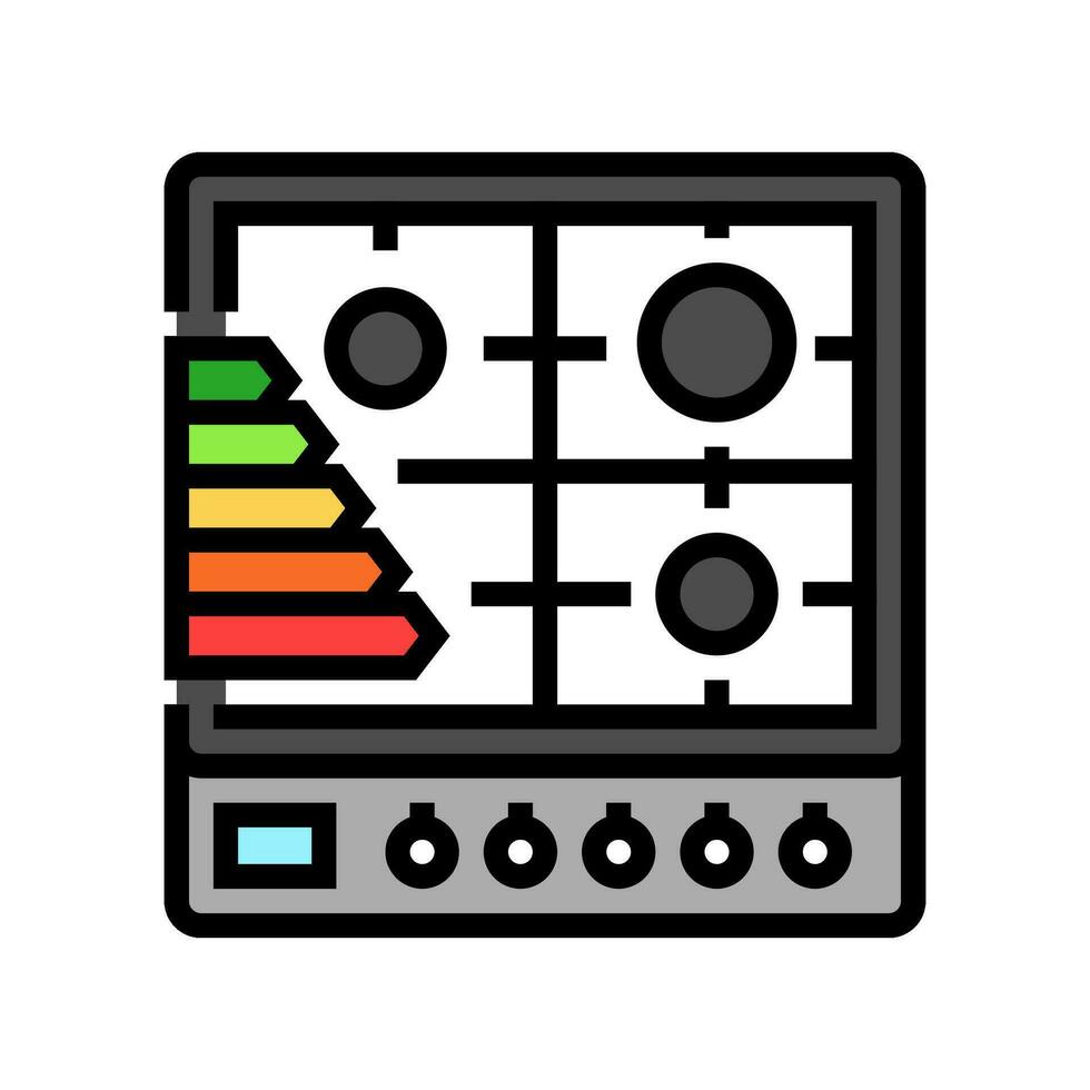 cuisine énergie efficace Couleur icône vecteur illustration