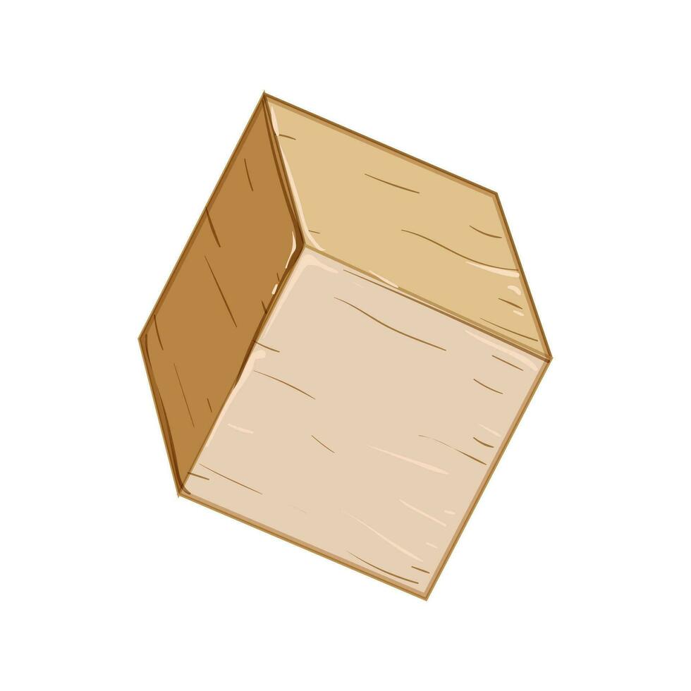 jouer en bois blocs dessin animé vecteur illustration