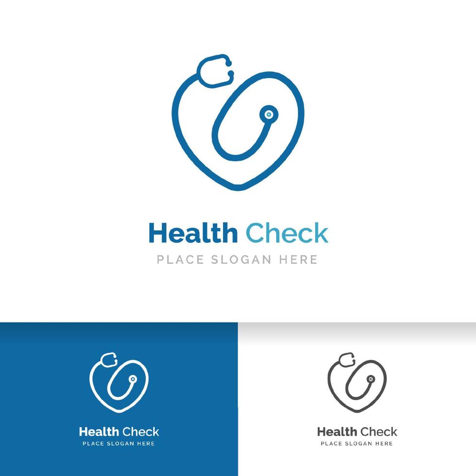 icône de stéthoscope avec forme de coeur. symbole de la santé et de la médecine vecteur