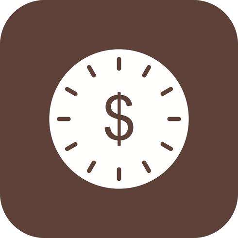 Temps est une icône de vecteur d&#39;argent