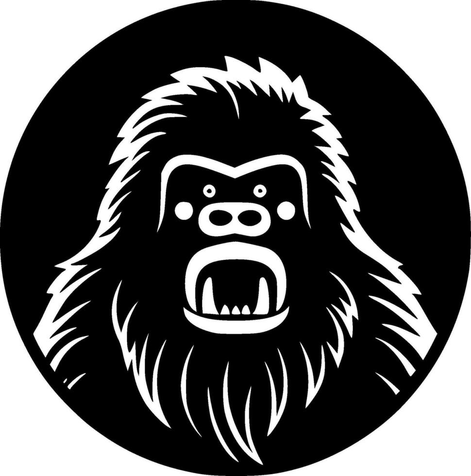 bigfoot - minimaliste et plat logo - vecteur illustration