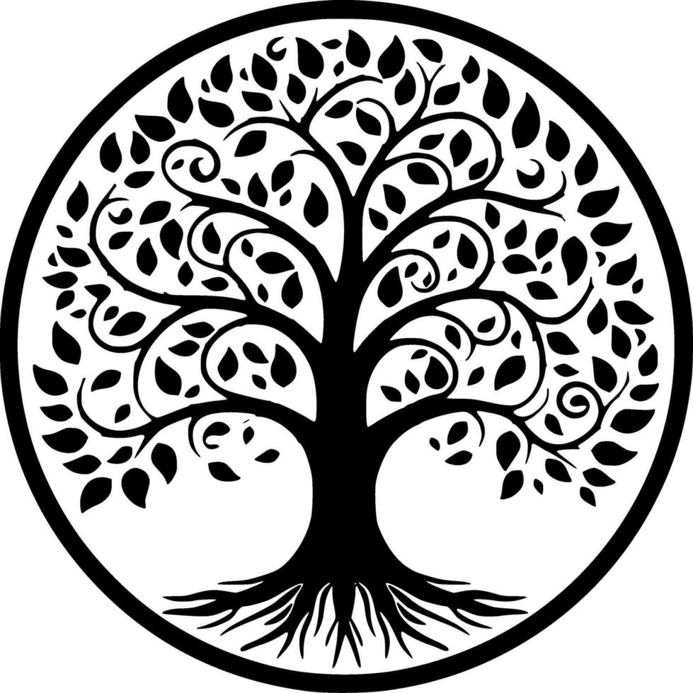 arbre - haute qualité vecteur logo - vecteur illustration idéal pour T-shirt graphique