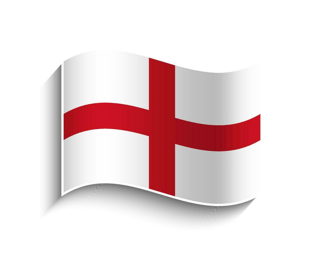vecteur Angleterre agitant drapeau icône