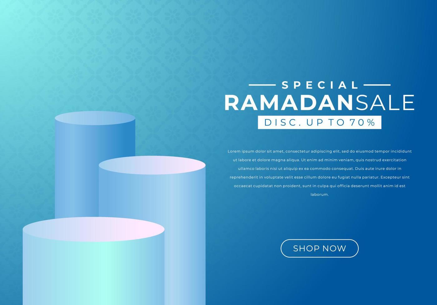 bannière de promotion des ventes pour la vente du ramadan vecteur