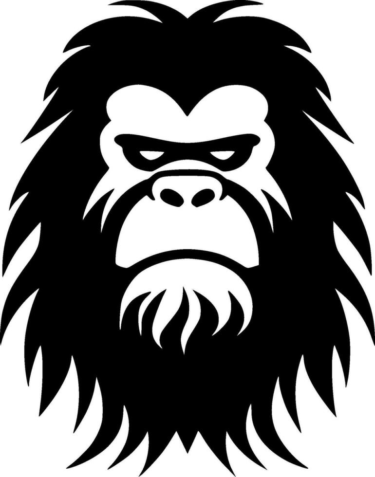 bigfoot - minimaliste et plat logo - vecteur illustration