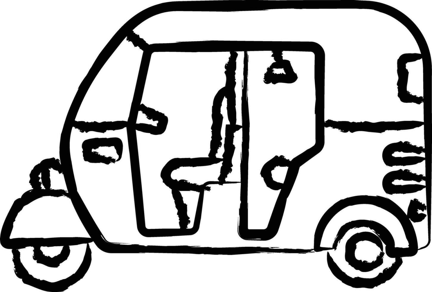 auto main tiré vecteur illustration