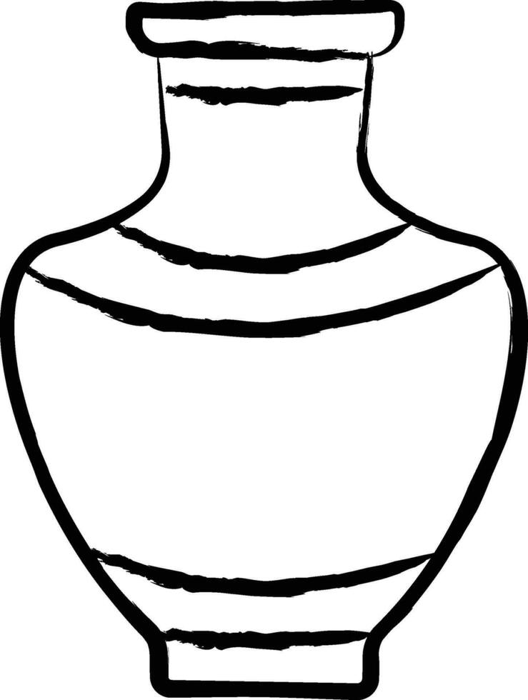 vase main tiré vecteur illustration