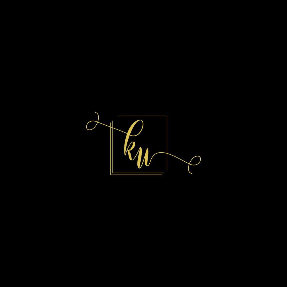 ku Créatif moderne des lettres logo conception modèle vecteur