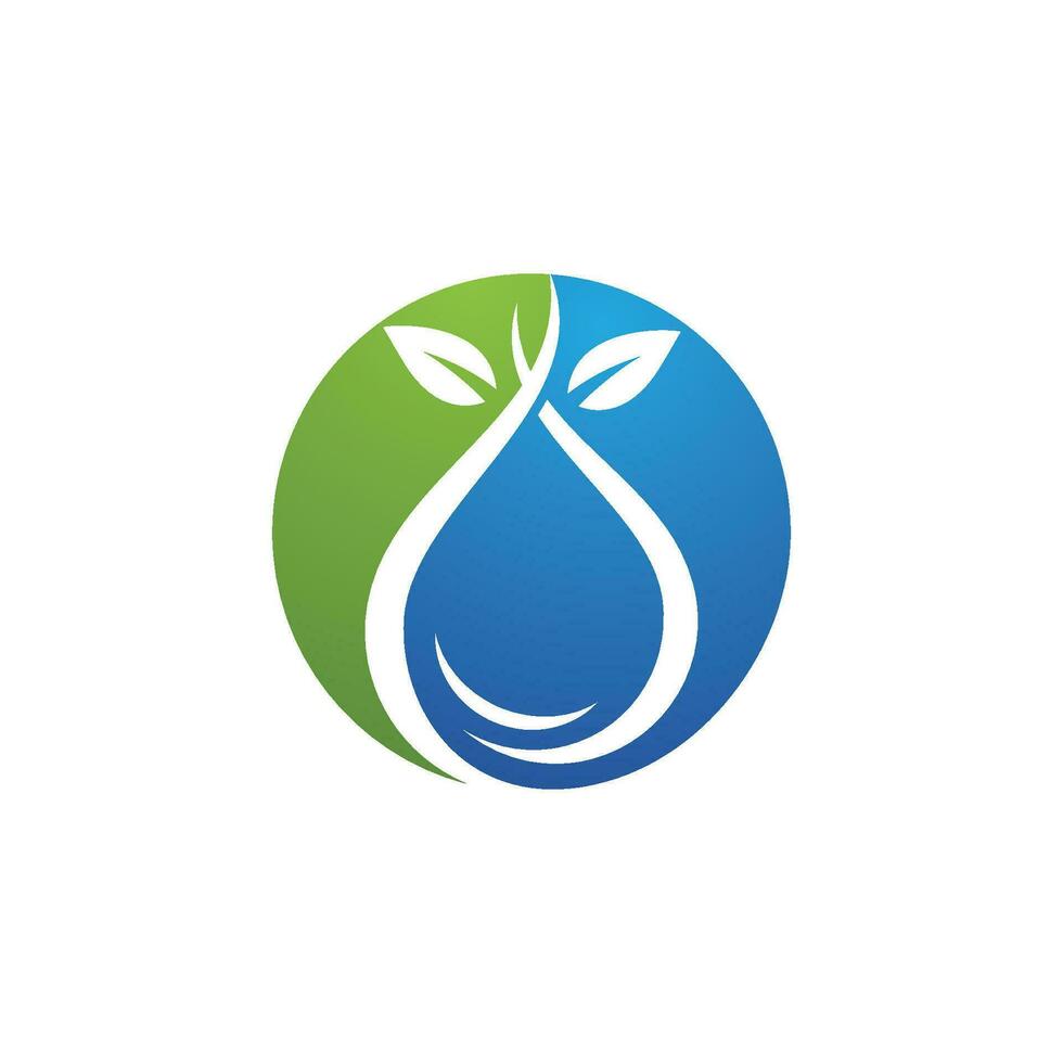 modèle de logo de goutte d'eau vecteur