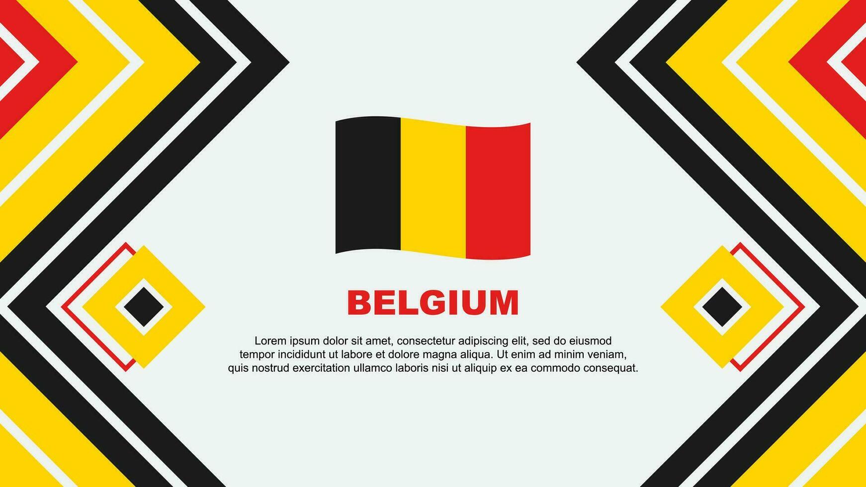 Belgique drapeau abstrait Contexte conception modèle. Belgique indépendance journée bannière fond d'écran vecteur illustration. Belgique conception