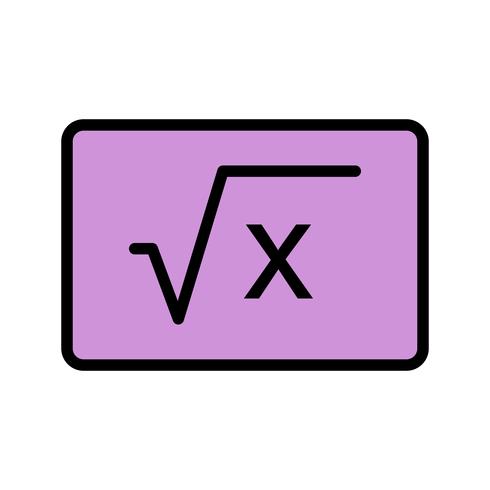 Icône de formule vectorielle vecteur