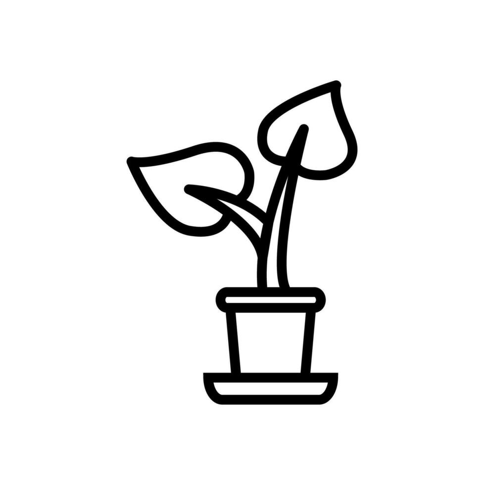 plante icône conception vecteur