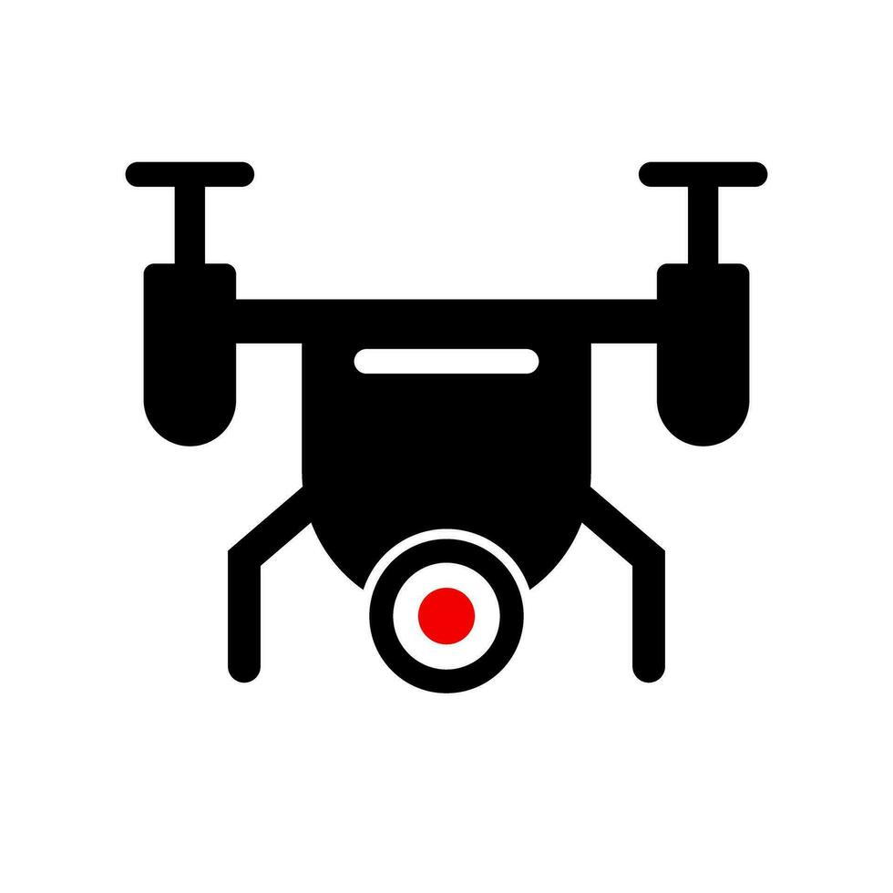 drone sans équipage véhicule icône. vecteur. vecteur