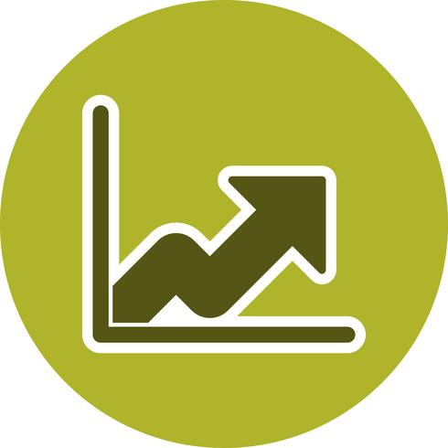 Icône de vecteur de croissance