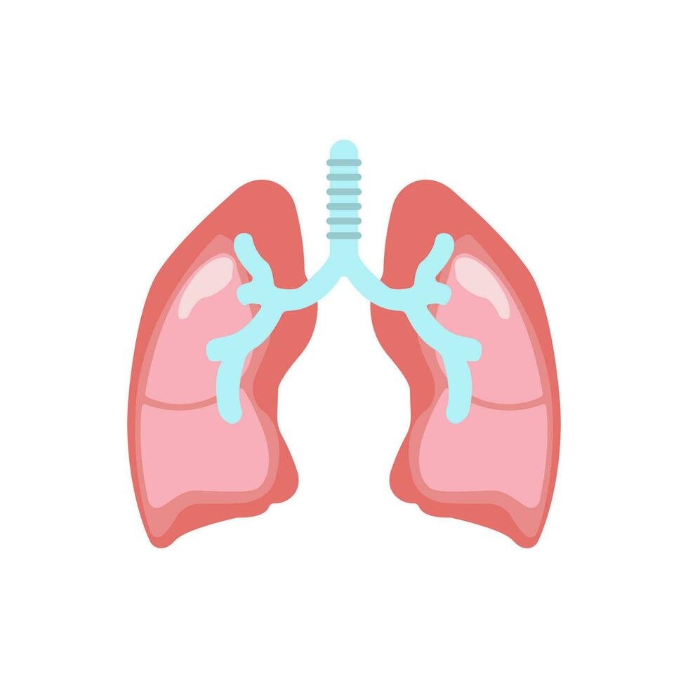 poumons icône vecteur illustration conception