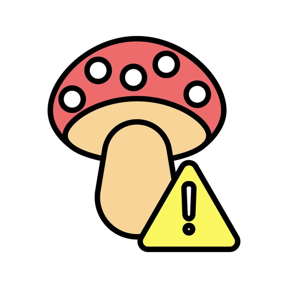 toxique champignon icône vecteur