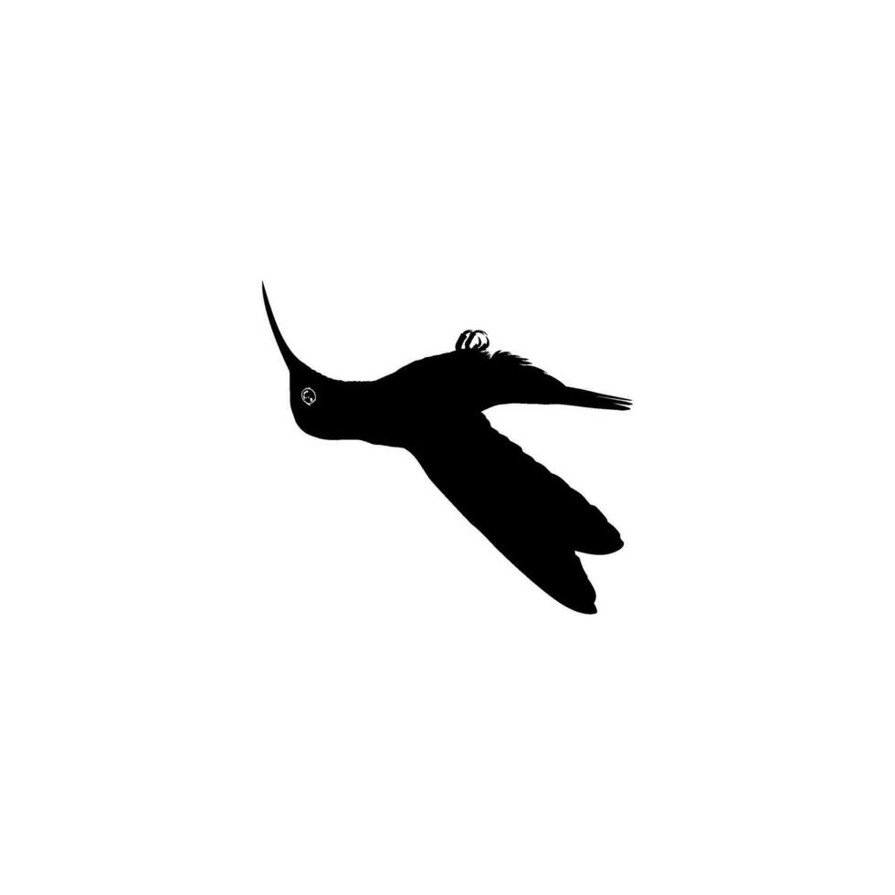 en volant colibri silhouette, pouvez utilisation art illustration, site Internet, logo gramme, pictogramme ou graphique conception élément. vecteur illustration