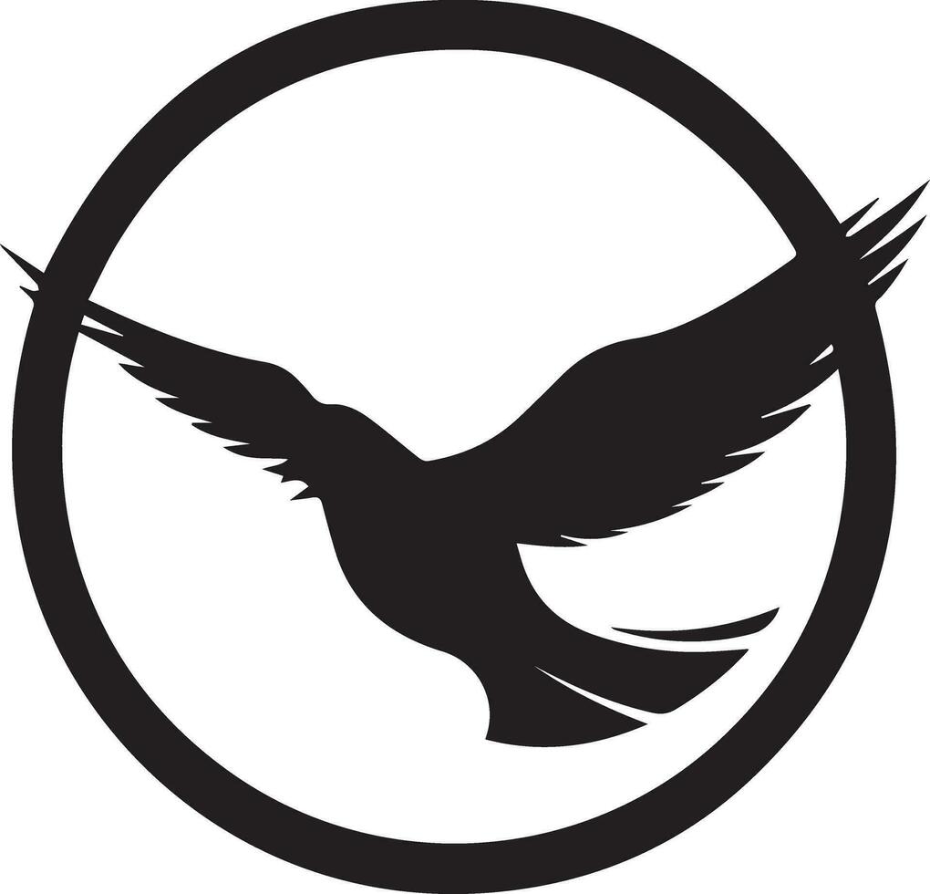 en volant oiseau logo vecteur silhouette 5