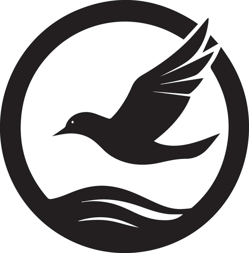 en volant oiseau logo vecteur silhouette 6
