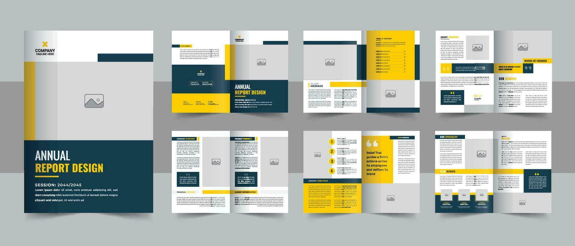 modèle de brochure d'entreprise ou conception de mise en page de rapport annuel pour le profil de l'entreprise et la conception ou la brochure de la brochure d'entreprise vecteur