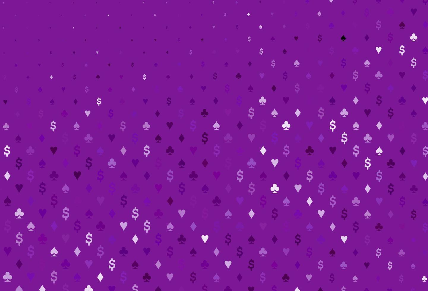 texture vecteur violet clair avec des cartes à jouer.