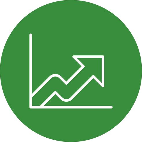 Icône de vecteur de croissance