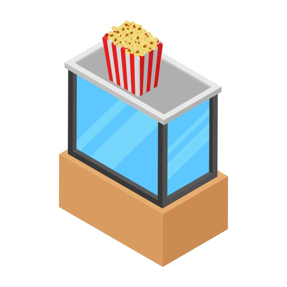 concepts de pop-corn à la mode vecteur