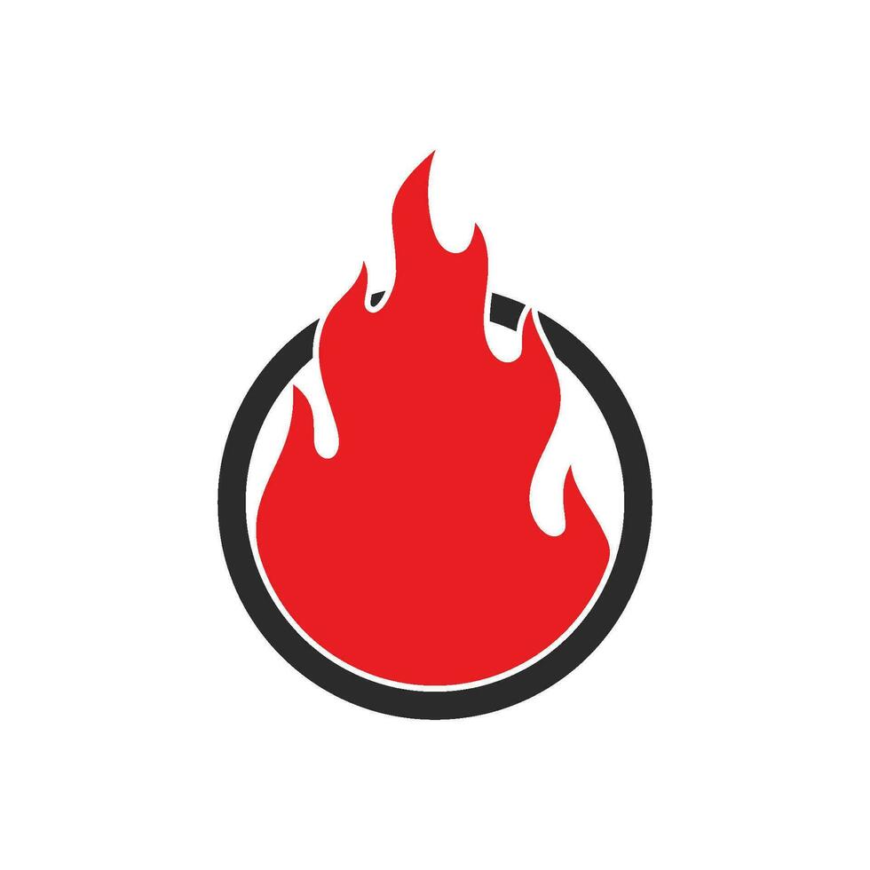 logo de flamme de feu vecteur