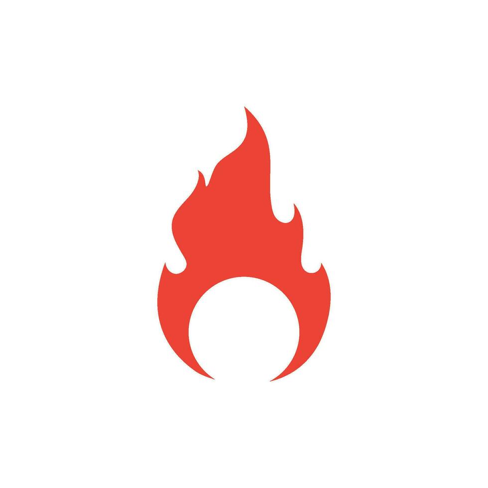 logo de flamme de feu vecteur