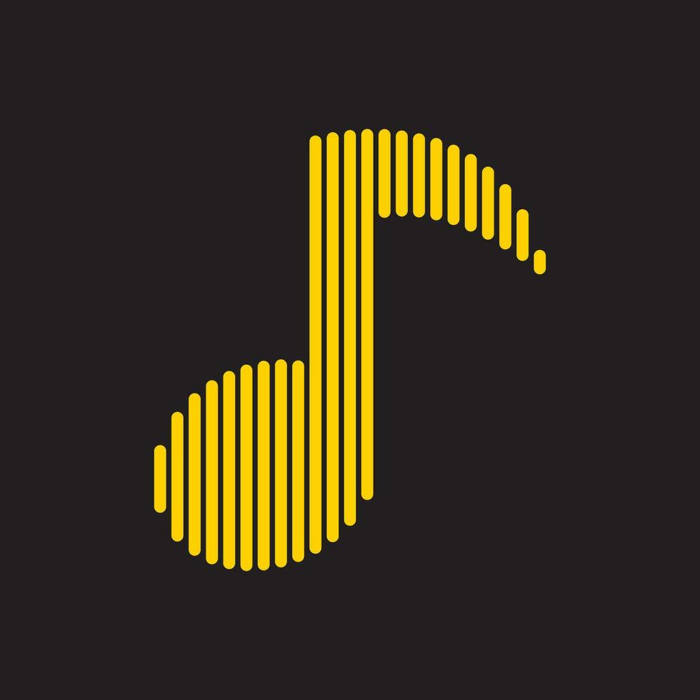 la musique Remarque logo icône vecteur