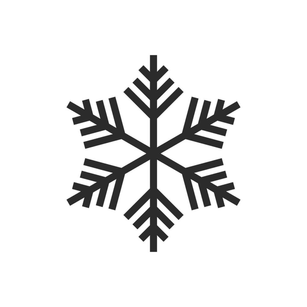 flocons de neige logo icône vecteur