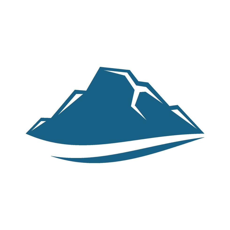 icône du logo illustration montagne vecteur