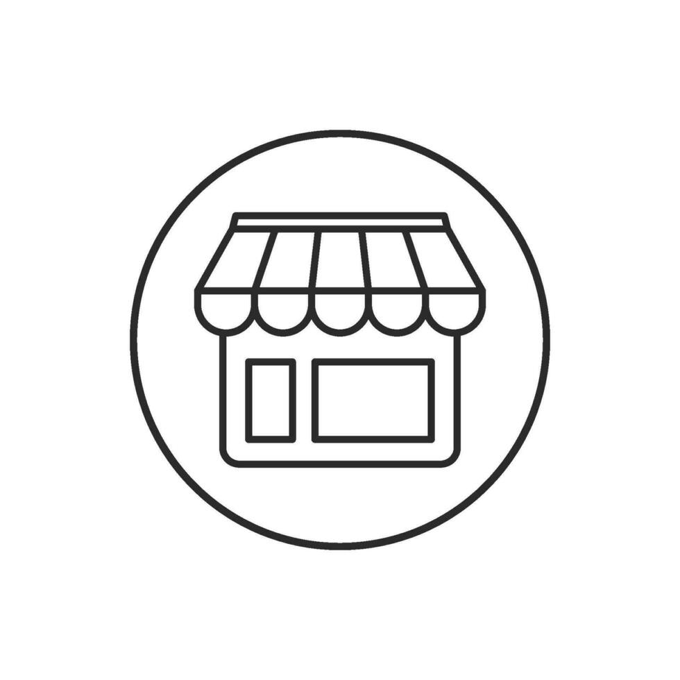 icône de boutique en ligne vecteur