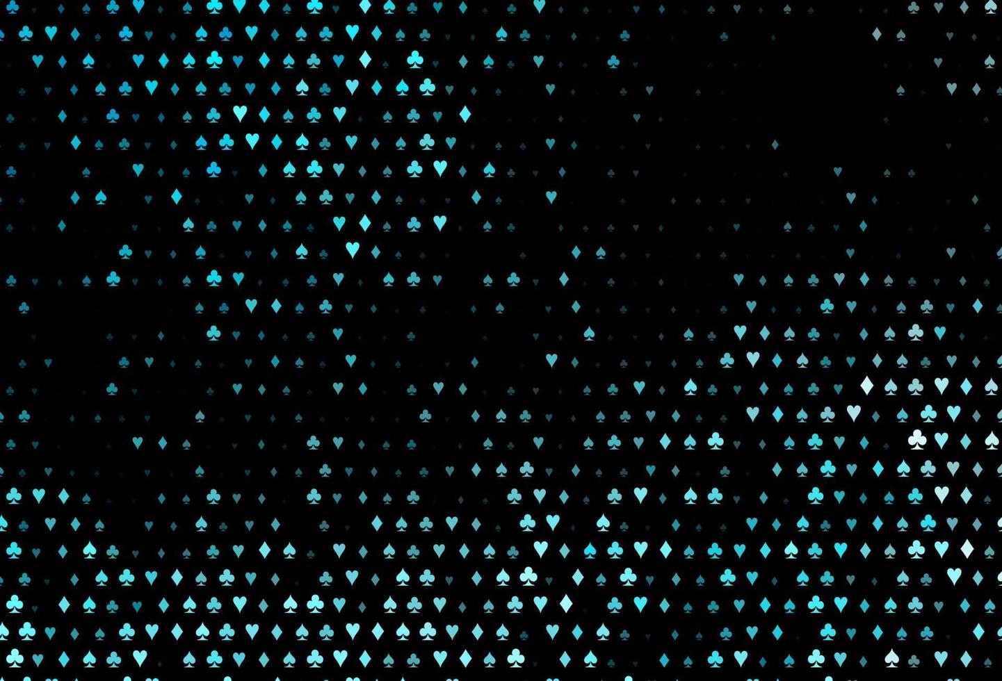 couverture vectorielle bleu foncé avec des symboles de pari. vecteur