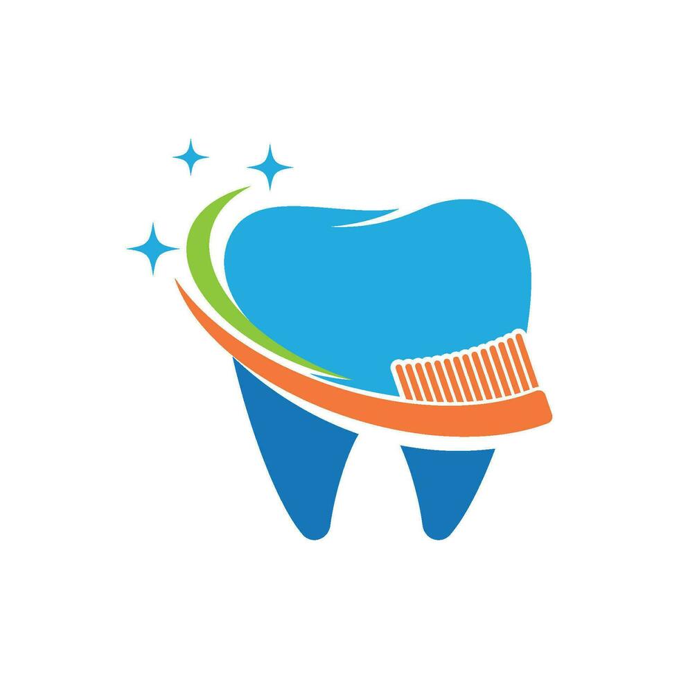 brosse à dents logo illustration vecteur